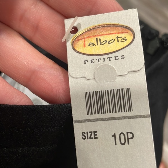 Talbots‎ Classic Black Wool A-Line Midi Skirt size 10 NEW - Picture 5 of 9